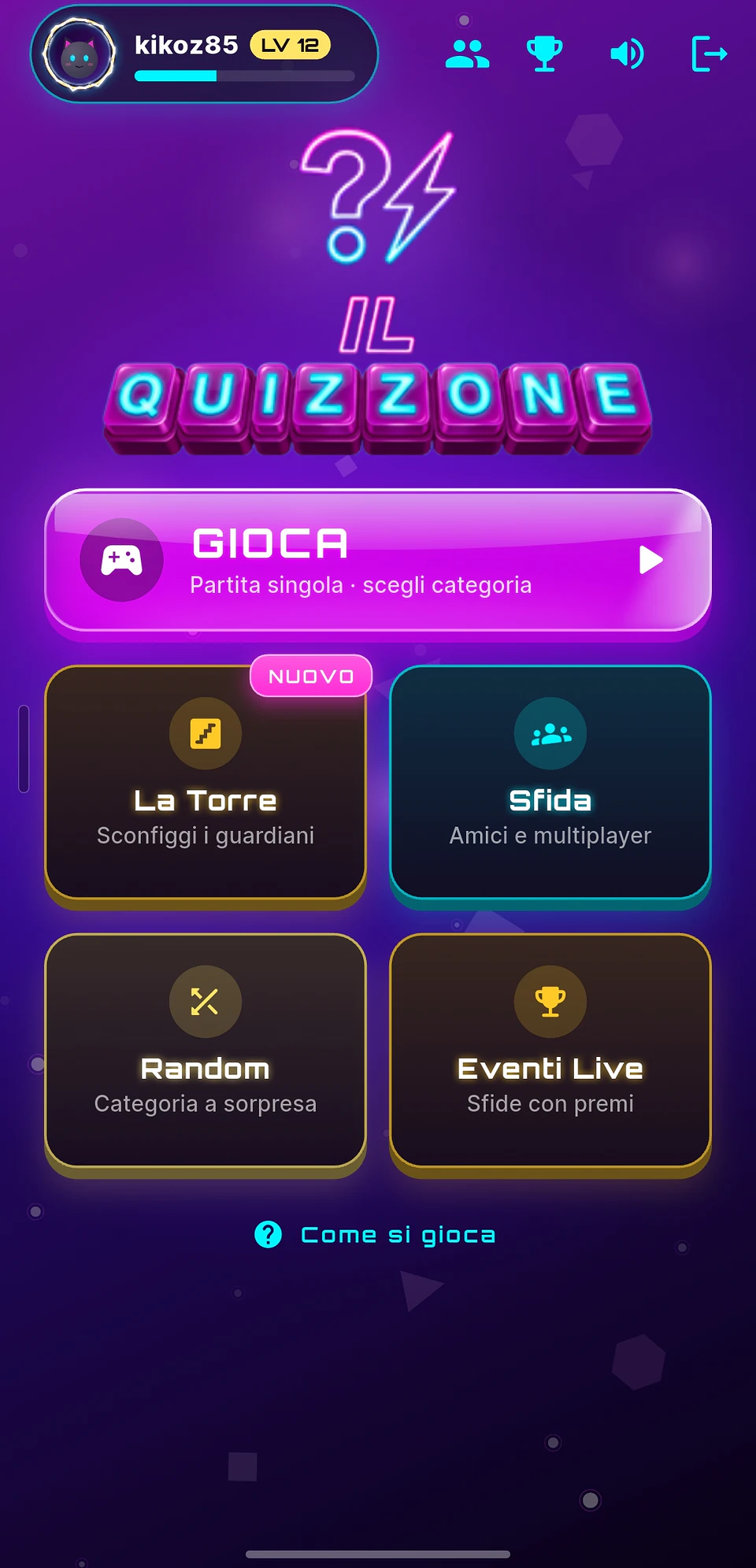 Schermata reale di Il Quizzone 1